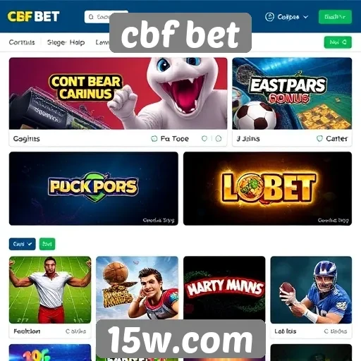 A variedade de jogos disponíveis no CBF Bet